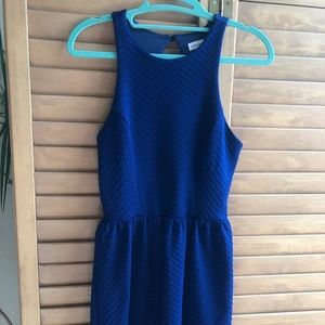 Royal Blue Textured Dress